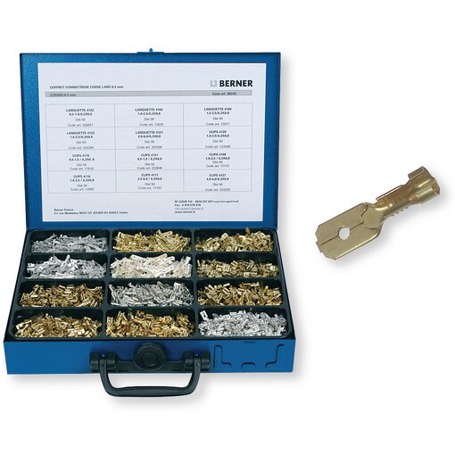 Coffret BS cosses larg 6,3mm - 600 pcs